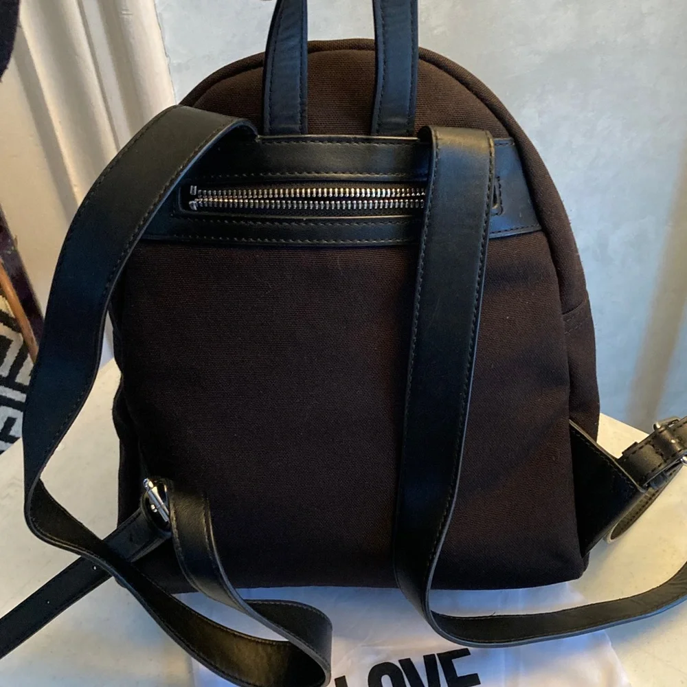 Love Moschino Black Backpack with Multicolor Logo - Picture 4 of 9